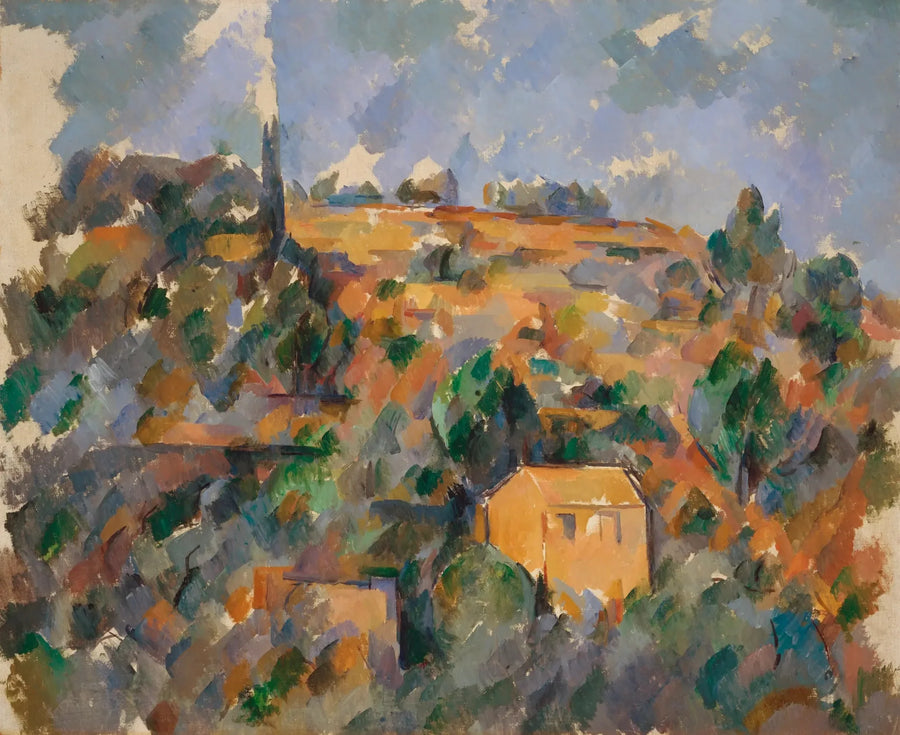 Häuser auf dem Hügel, Provence - Paul Cézanne