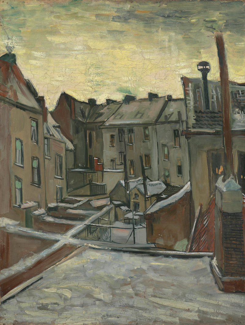 Häuser von hinten gesehen - Vincent van Gogh