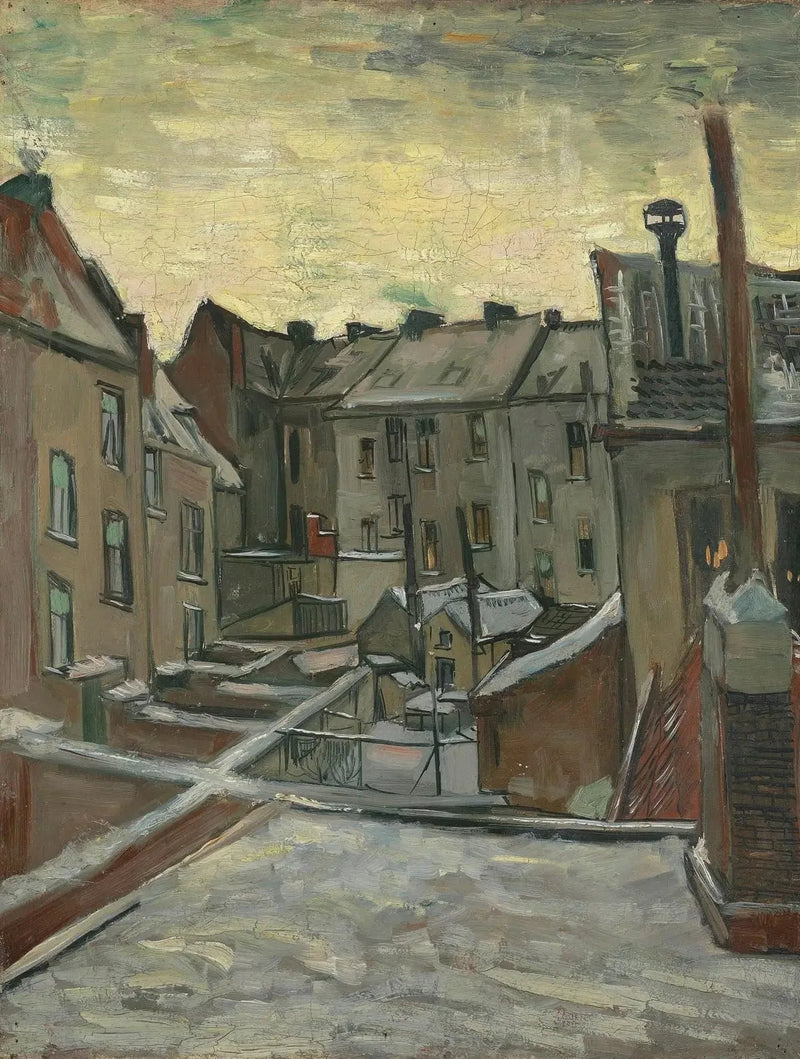 Häuser von hinten gesehen - Vincent van Gogh