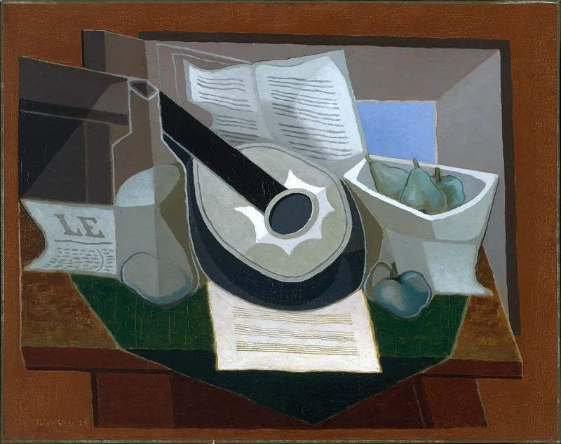 Mandoline und Obstplatte - Juan Gris