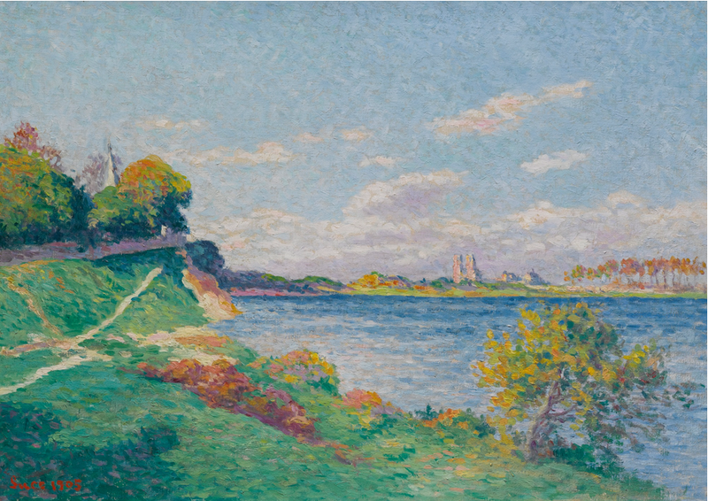 Mantes, Ufer der Seine - Maximilien Luce