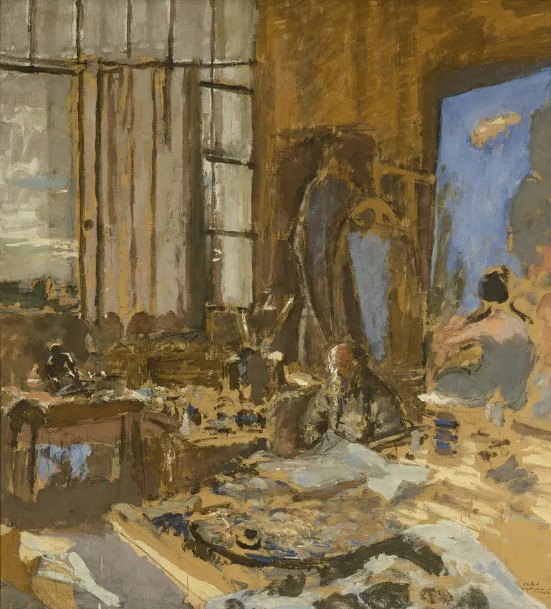 Modell für ein Porträt von K.X. Roussel - Édouard Vuillard