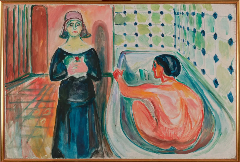 Marat im Bad und Charlotte Corday - Edvard Munch