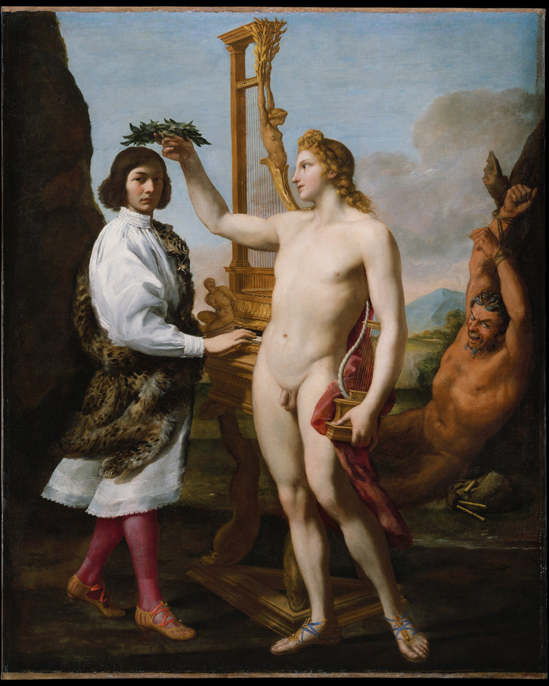 Marcantonio Pasqualini (1614-1691) gekrönt von Apollo - Andrea Sacchi