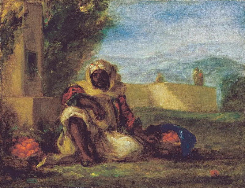 Orangenverkäufer in Marokko - Eugène Delacroix