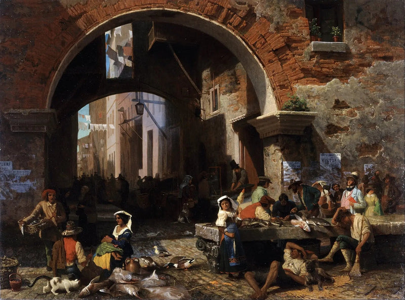 Römischer Fischmarkt. Arc de Octave