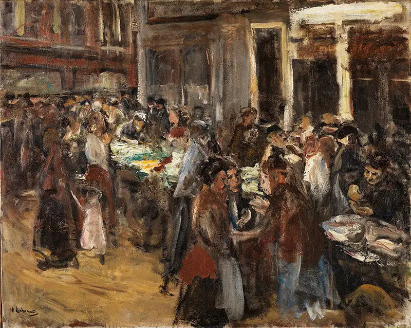 Gemüsemarkt in Amsterdam - Max Liebermann