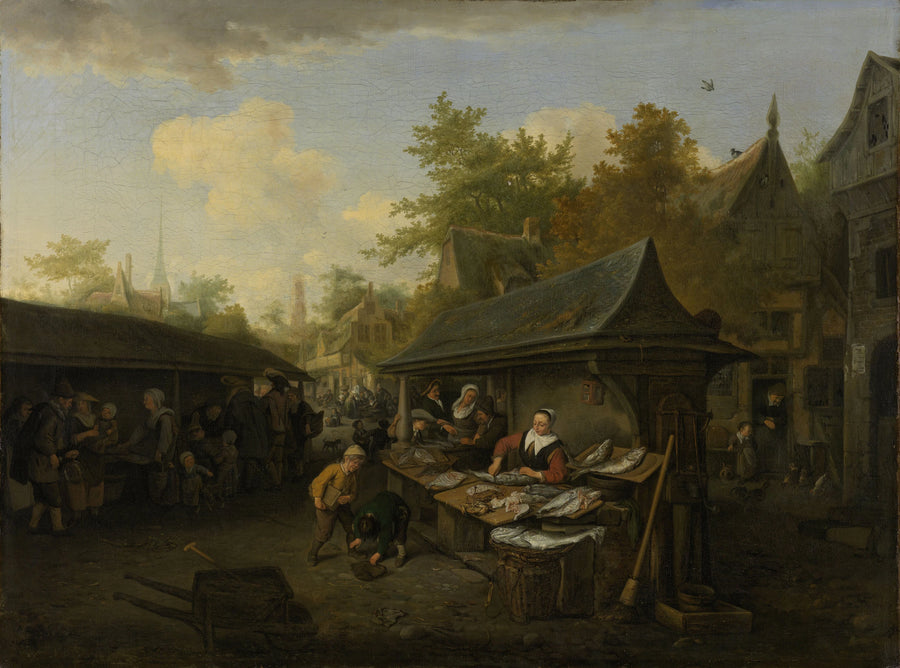 Marché aux poissons - Cornelis Dusart