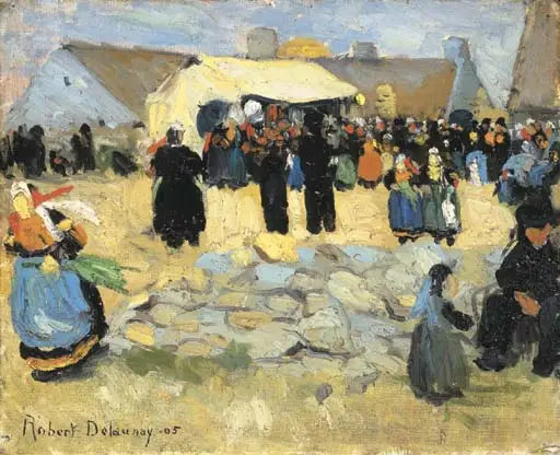 Bretonischer Markt - Robert Delaunay