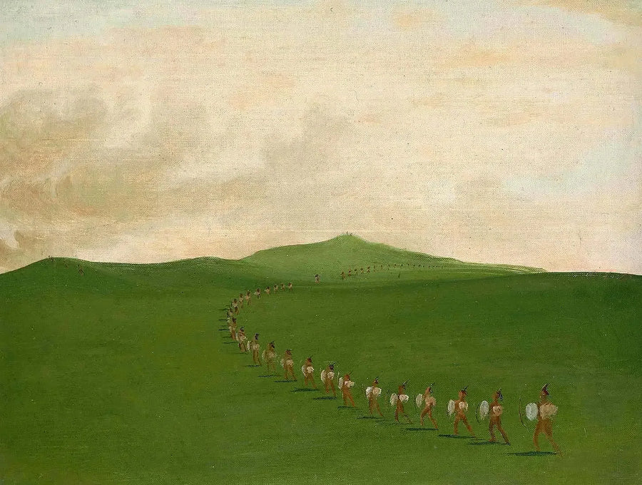 Marsch der Infanteristen im Ober-Missouri - George Catlin