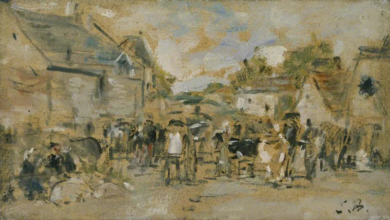 Dorfmarkt - Eugène Boudin