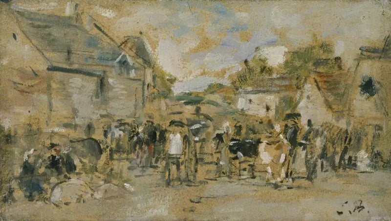 Dorfmarkt - Eugène Boudin