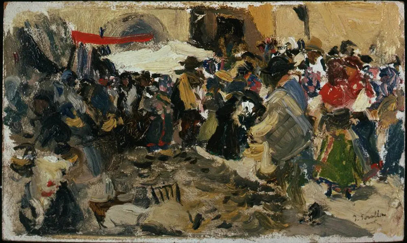 Markt, León (Markisen) - Joaquín Sorolla