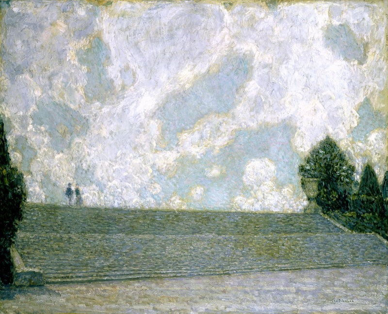 Treppen des Schlosses Versailles (Die Treppen des Palais Versailles) - Henri Le Sidaner