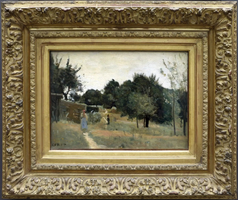 Marcoussis. Un Obstgarten am Morgen - Jean-Baptiste Camille Corot