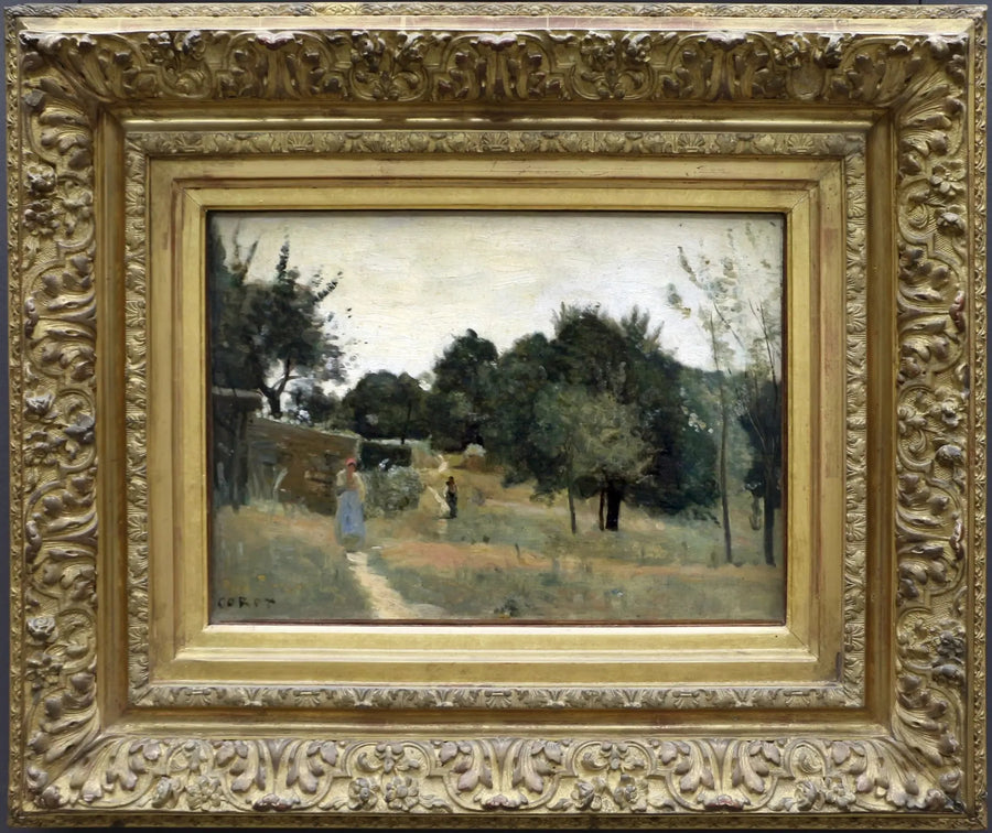 Marcoussis. Un Obstgarten am Morgen - Jean-Baptiste Camille Corot