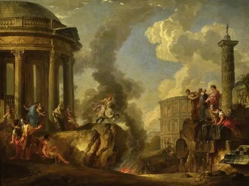 Marcus Curtius springt in den Golf - Giovanni Paolo Panini