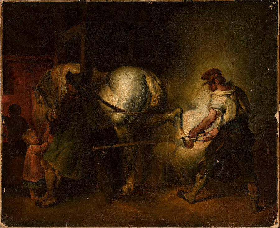 maréchal-ferrant flamand - Léon Cogniet