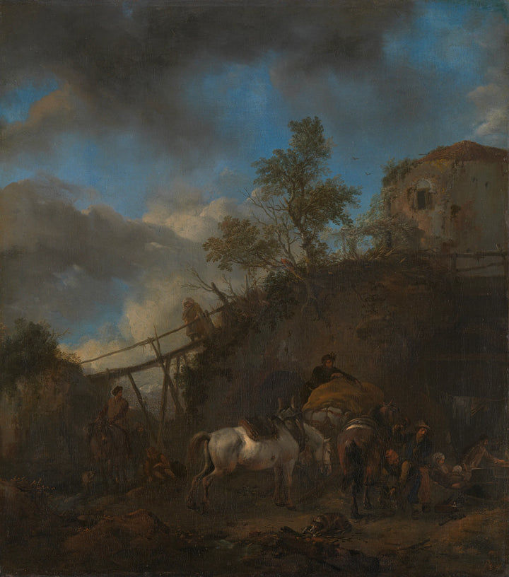 Der Hufschmied - Philips Wouwerman