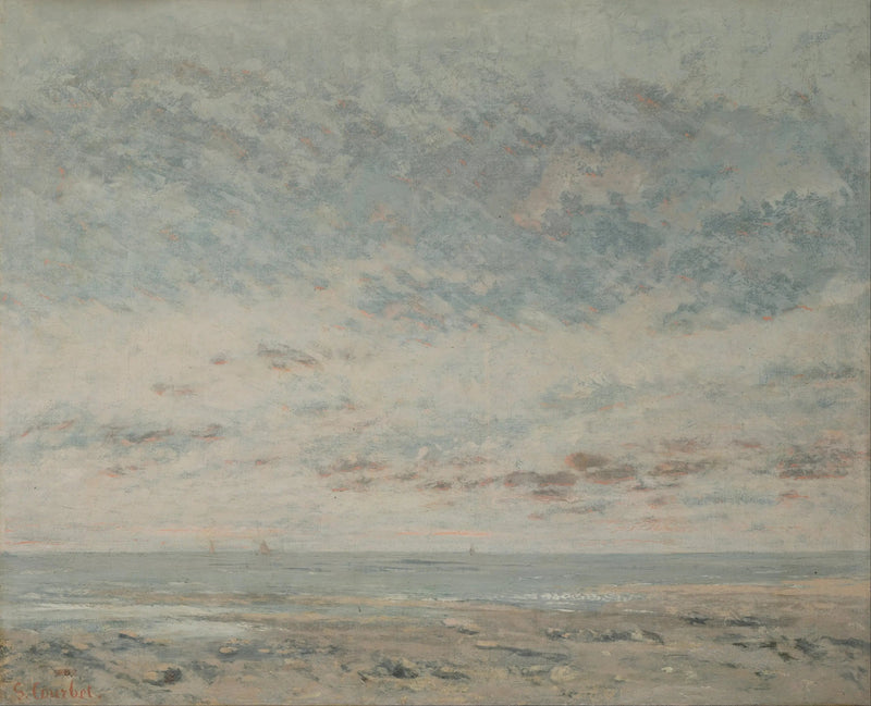 Niedrigwasser in Trouville - Gustave Courbet