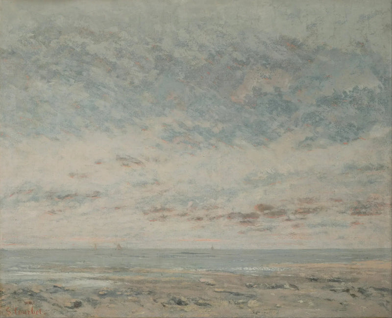 Niedrigwasser in Trouville - Gustave Courbet