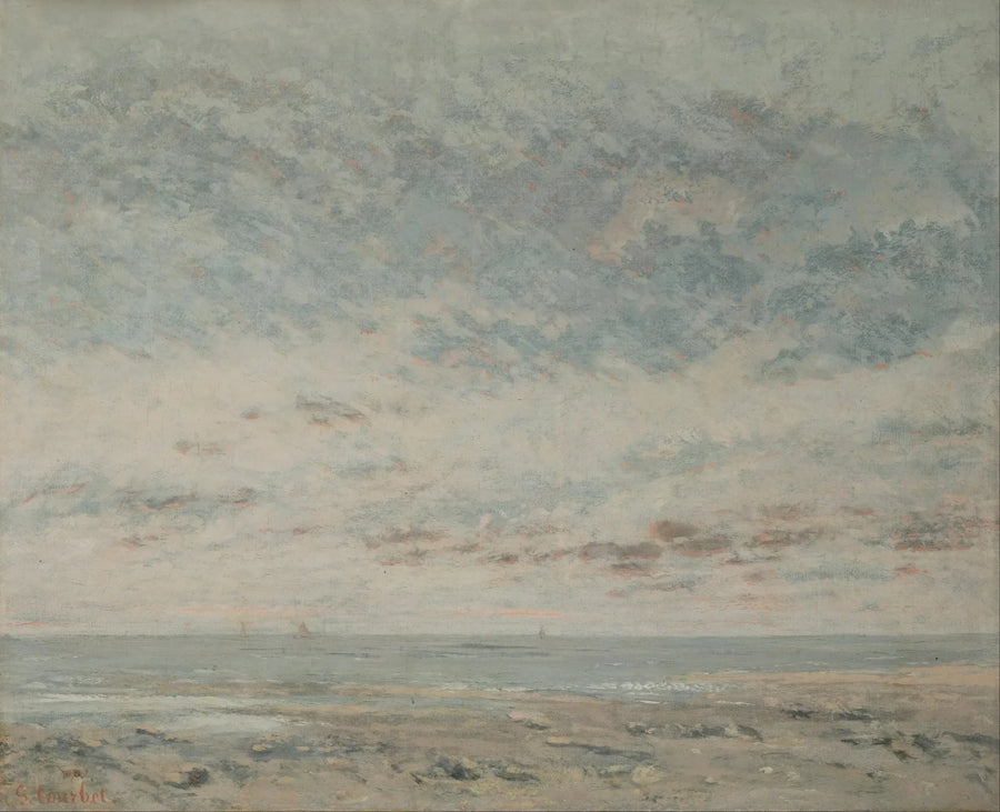 Niedrigwasser in Trouville - Gustave Courbet