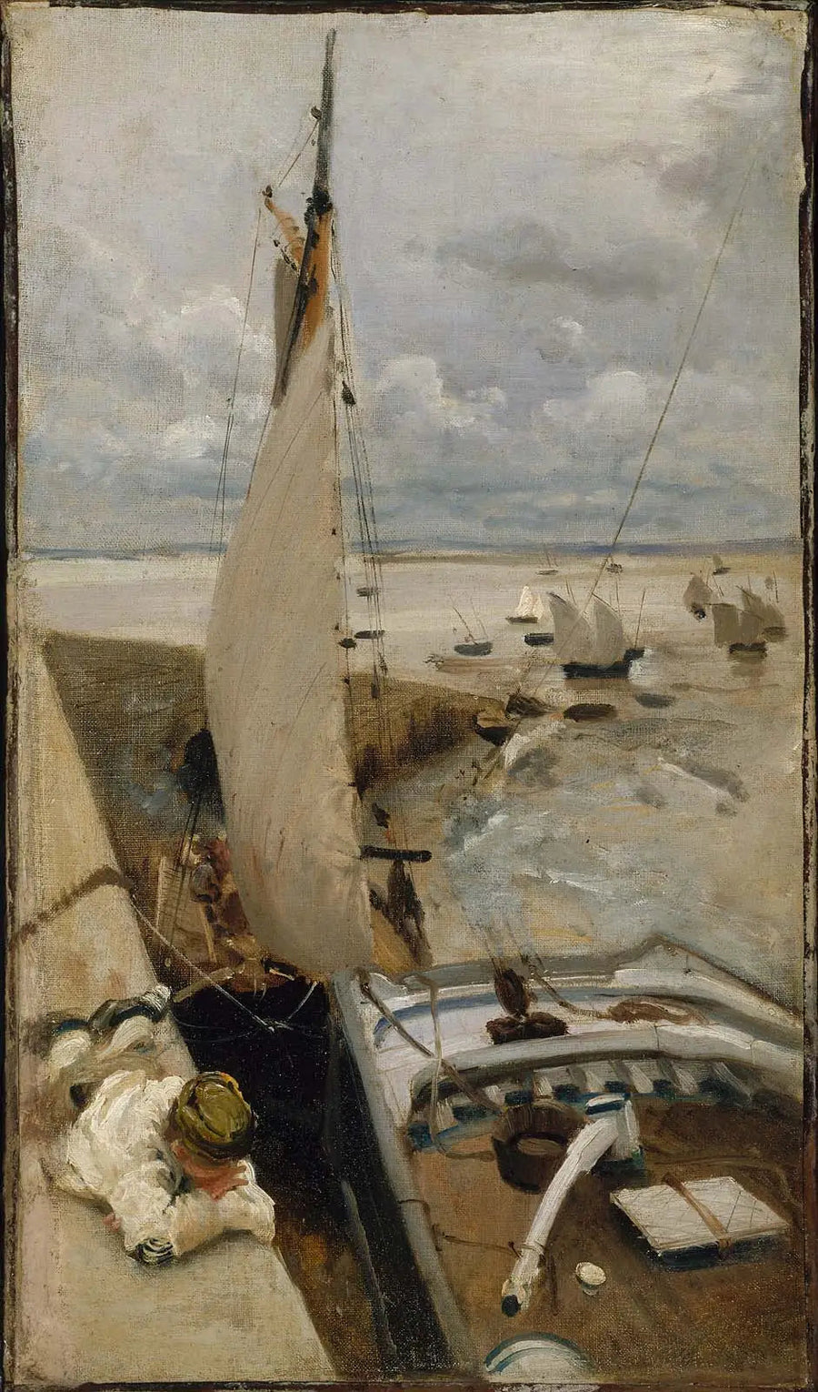 Niedrigwasser im Hafen von Cancale - John Singer Sargent