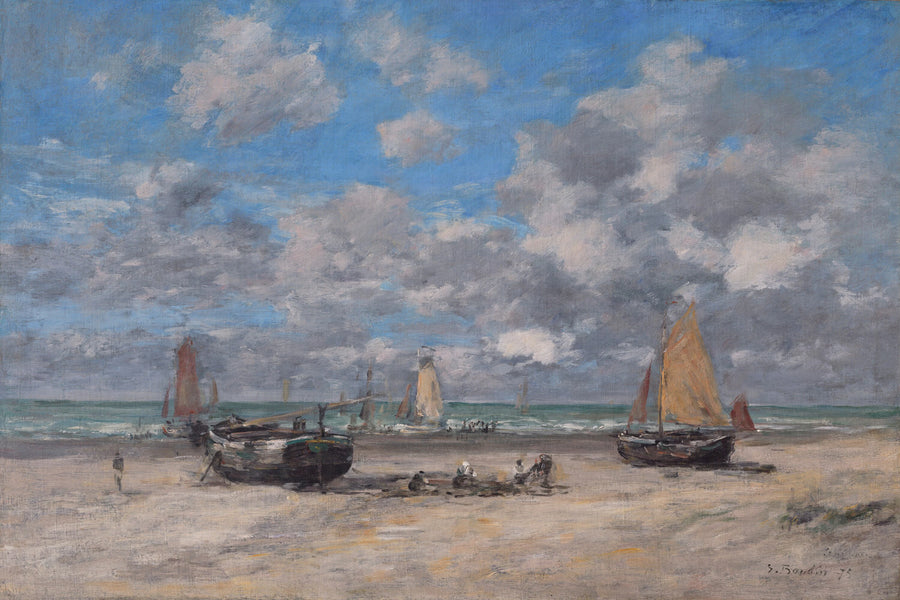 Ebbe in Scheveningen - Eugène Boudin