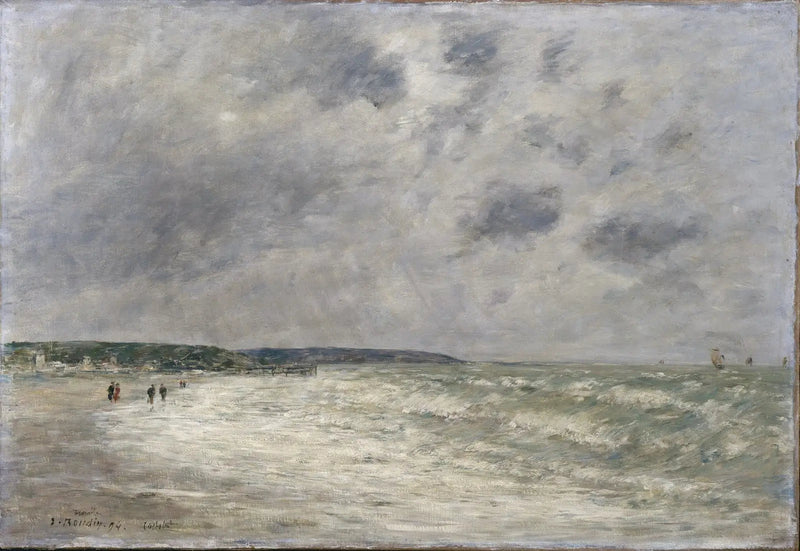 Flutwelle in Deauville - Eugène Boudin