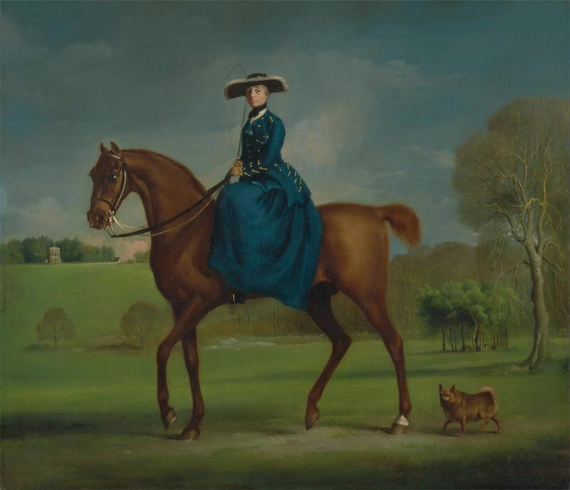 Margaret Newton (née Coningsby), Gräfin von Coningsby im Charlton Hunt-Kostüm - George Stubbs