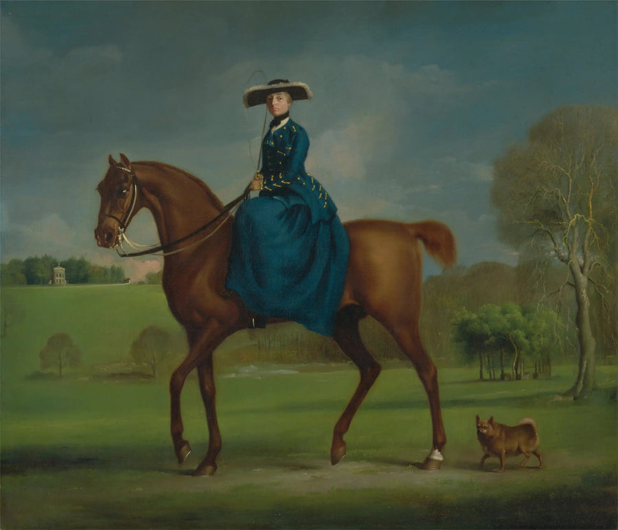 Margaret Newton (née Coningsby), Gräfin von Coningsby im Charlton Hunt-Kostüm - George Stubbs