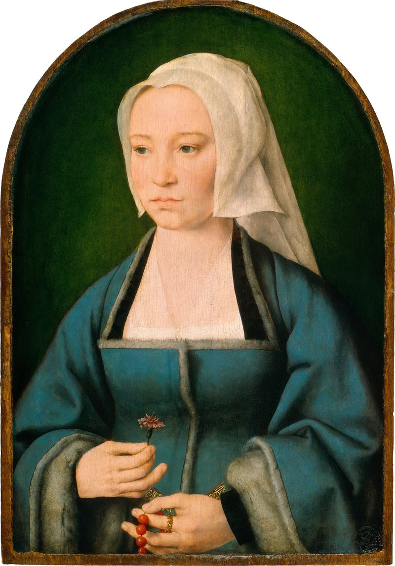 Margaretha Boghe, Ehefrau von Joris Vézeleer - Joos van Cleve