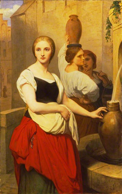 Margerite an der Fontäne - Ary Scheffer