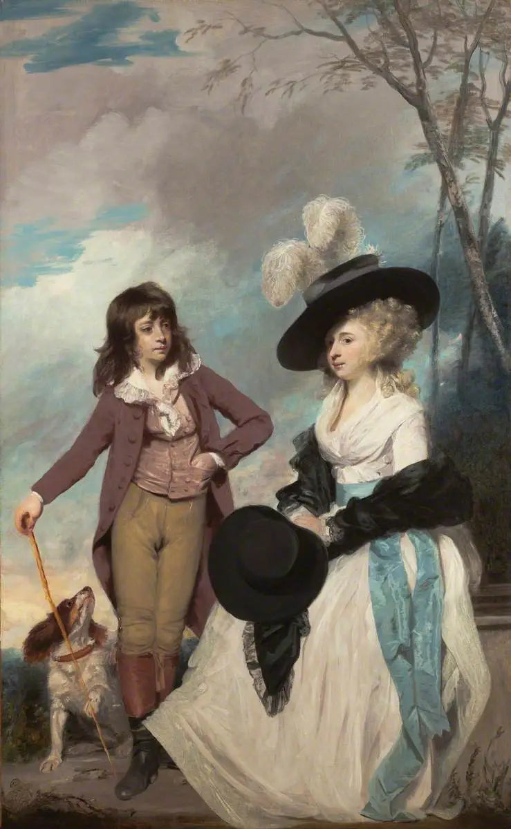 Maria Marow Gideon et son frère, William - Joshua Reynolds image 1 reproduction artisanale de tableau
