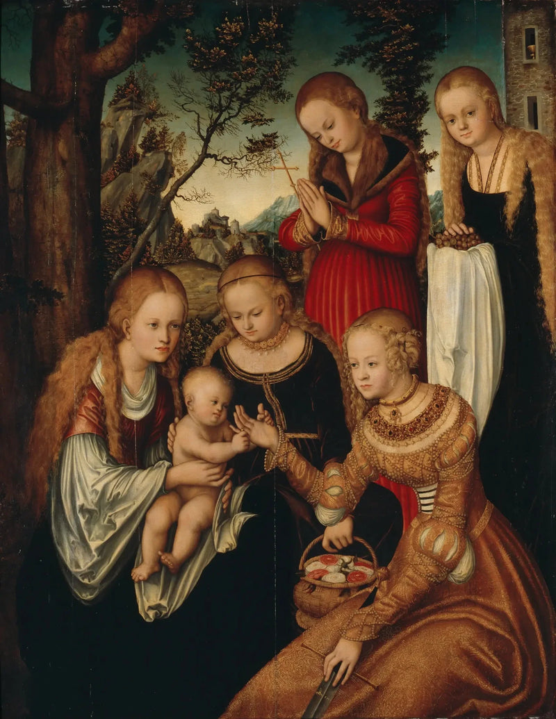 Hochzeit der Heiligen Katharina - Lucas Cranach der Ältere