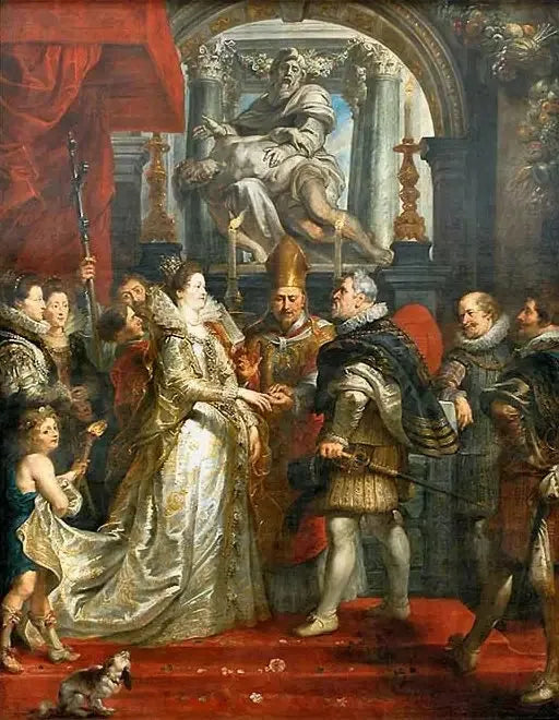 Heiratsvertrag von Marie de Médicis und Henri IV in Florenz am 5. Oktober 1600 - Peter Paul Rubens