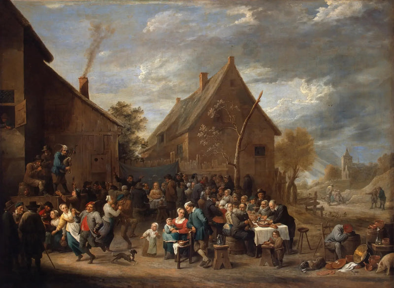 Bauernhochzeit - David Teniers der Jüngere