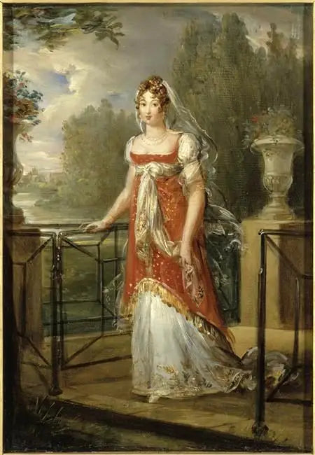 Marie-Annuciade-Caroline Bonaparte, Königin von Neapel, im Château de Neuilly (1782-1839) - François Gérard