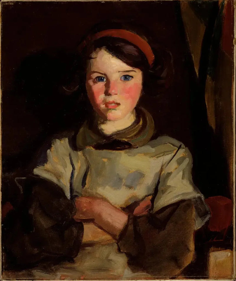 Marie mit rotem Band - Robert Henri