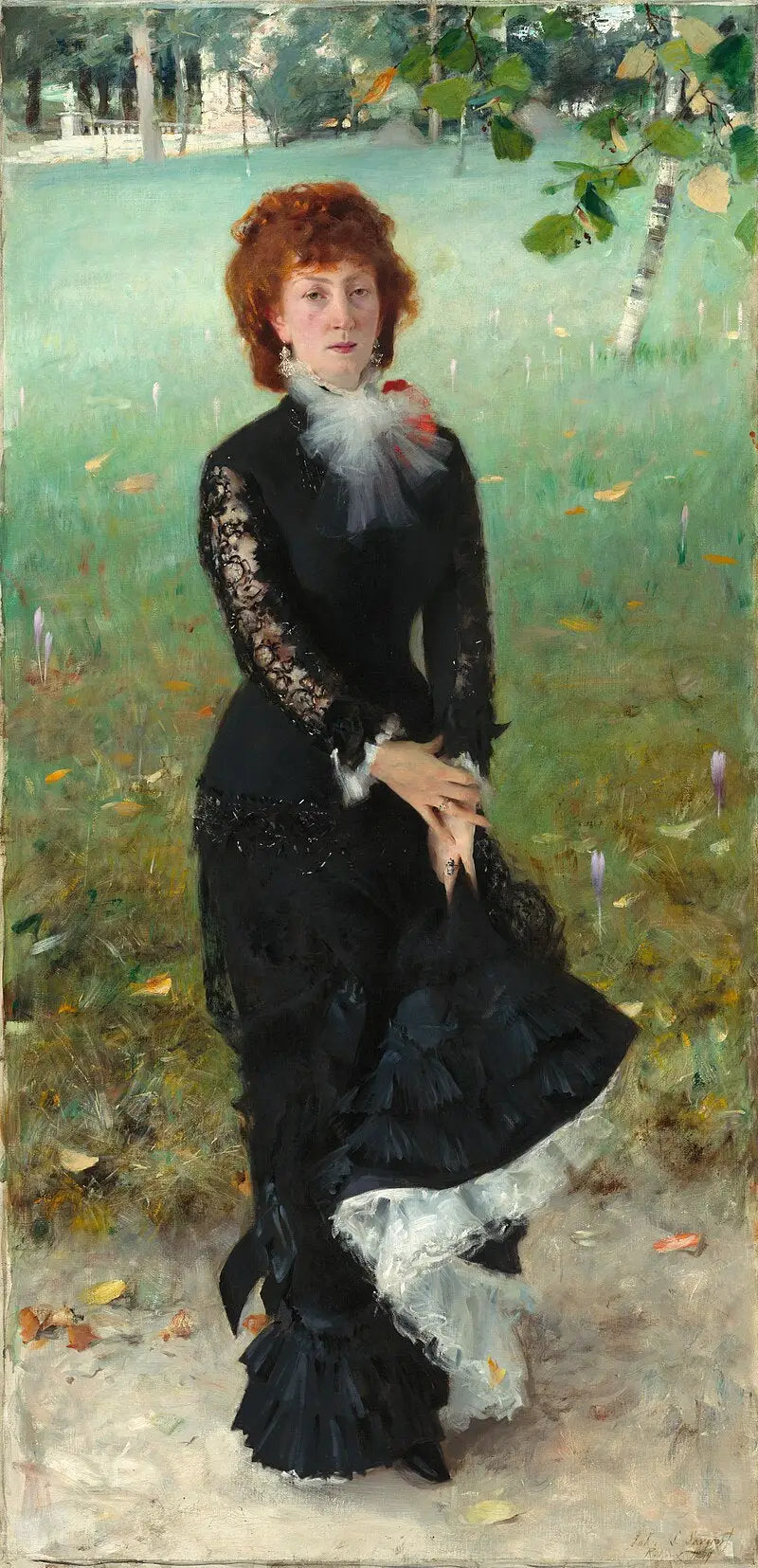 Marie Buloz Pailleron (Madame Édouard Pailleron) - John Singer Sargent image 1 copie peinte à la main à l’huile