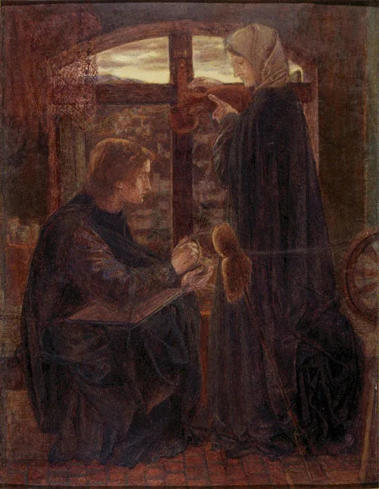Marie im Haus des heiligen Johannes - Dante Gabriel Rossetti