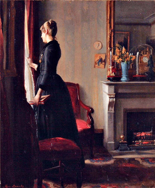 Marie Kr�yer in Paris - Michael Peter Ancher