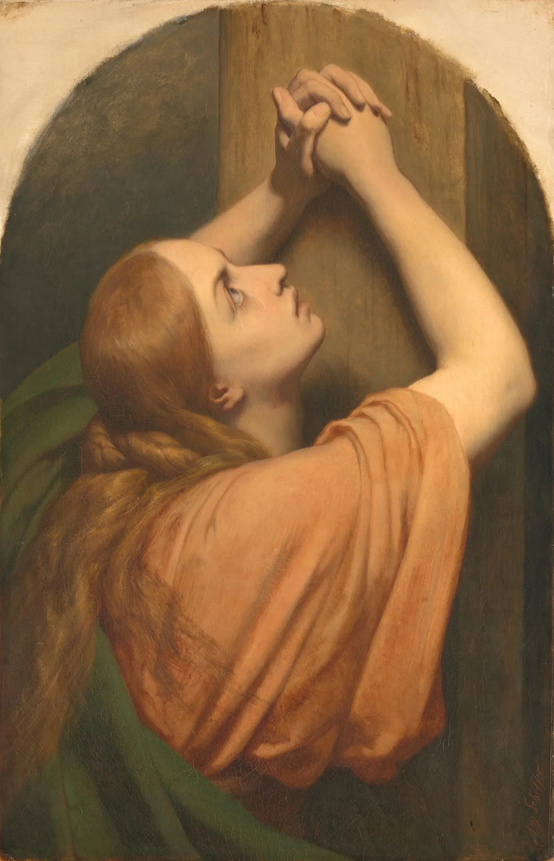 Maria Magdalena am Fuße des Kreuzes - Ary Scheffer