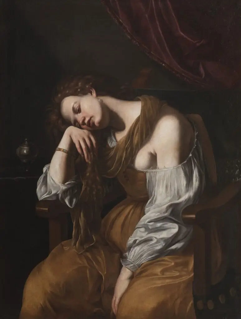 Marie-Madeleine in Melancholie - Artemisia Gentileschi