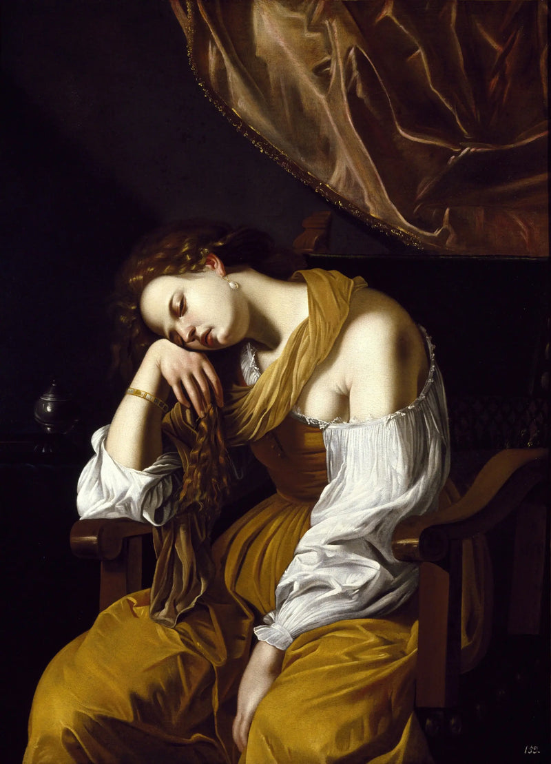 Marie-Madeleine in Melancholie - Artemisia Gentileschi