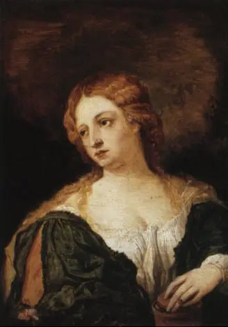 Marie-Madeleine in grünem Kleid - David Teniers der Jüngere