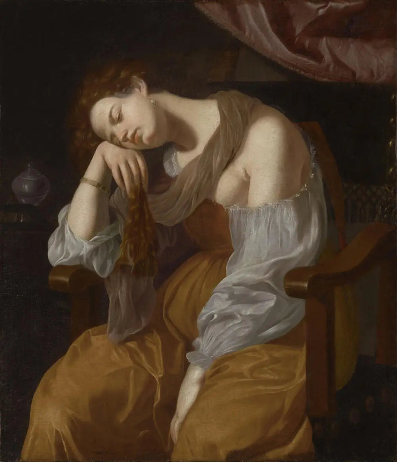 Maria Magdalena bußfertig - Artemisia Gentileschi