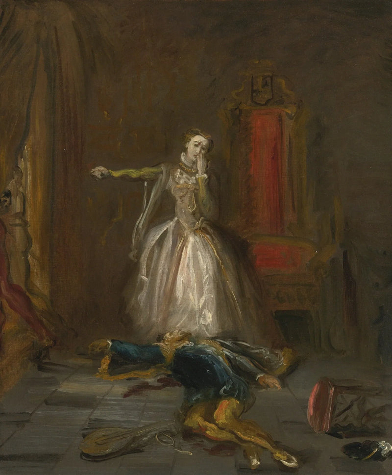 Marie Stuart schwört Rache - Théodore Chassériau