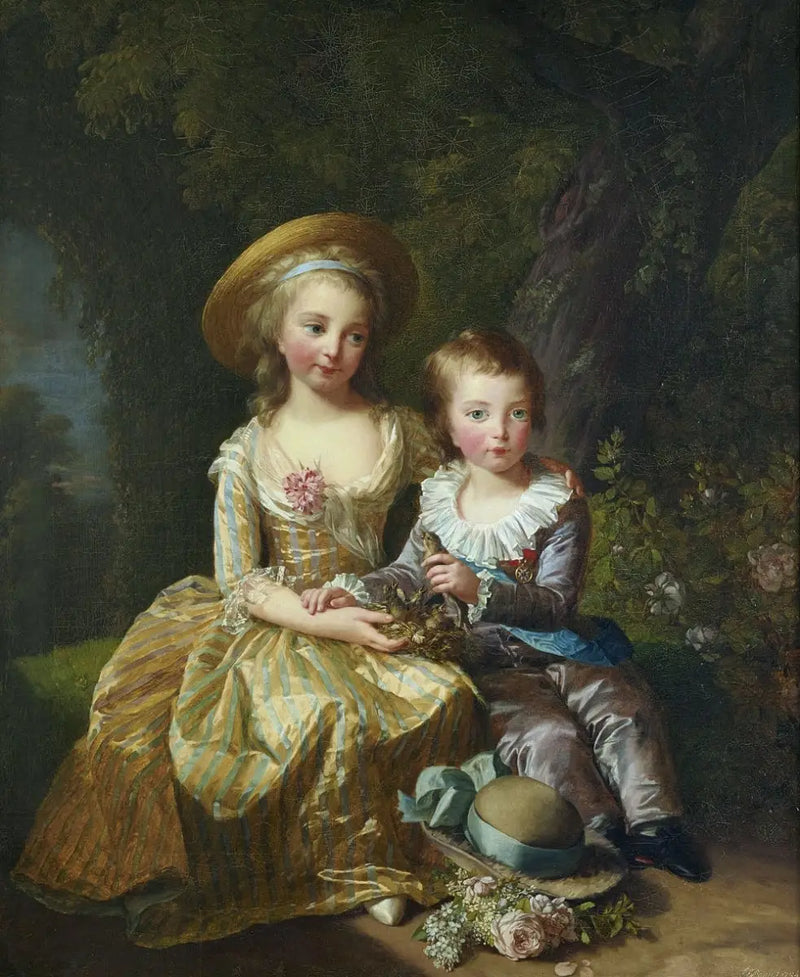 Marie-Thérèse und ihr Bruder der Dauphin - Élisabeth Vigeé Le Brun