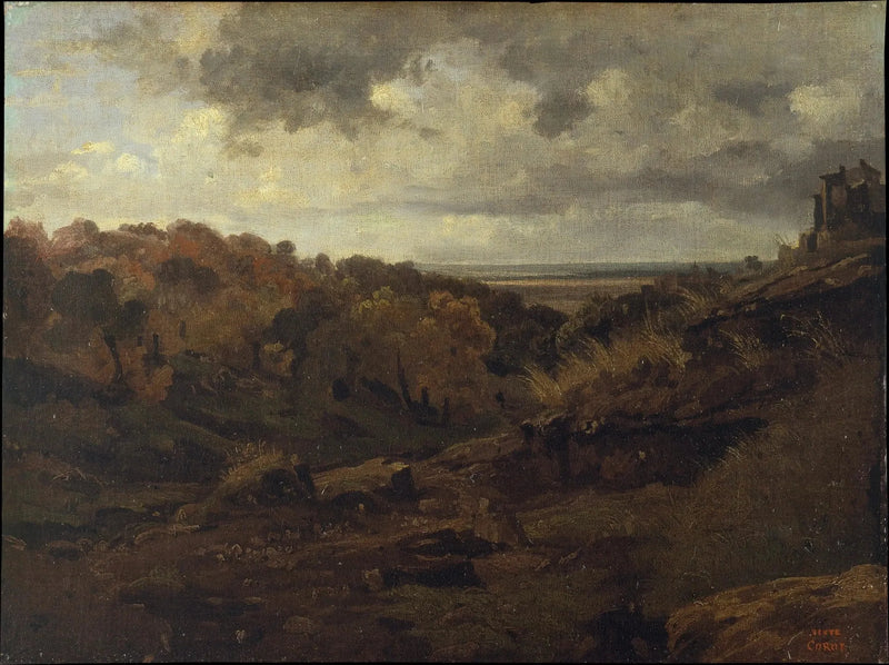 Marin. Große bewaldete Tal - Jean-Baptiste Camille Corot